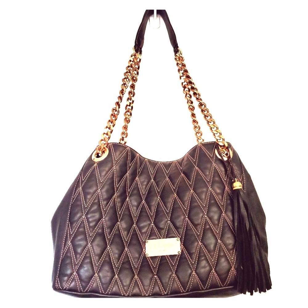 Valentino Luisa Bag D Black w/ Rose Gold hardware